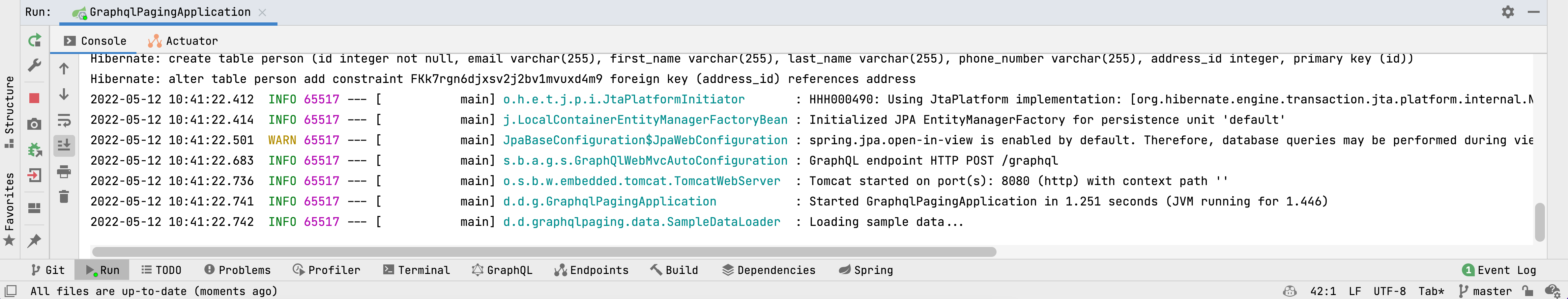 Loading Sample Data