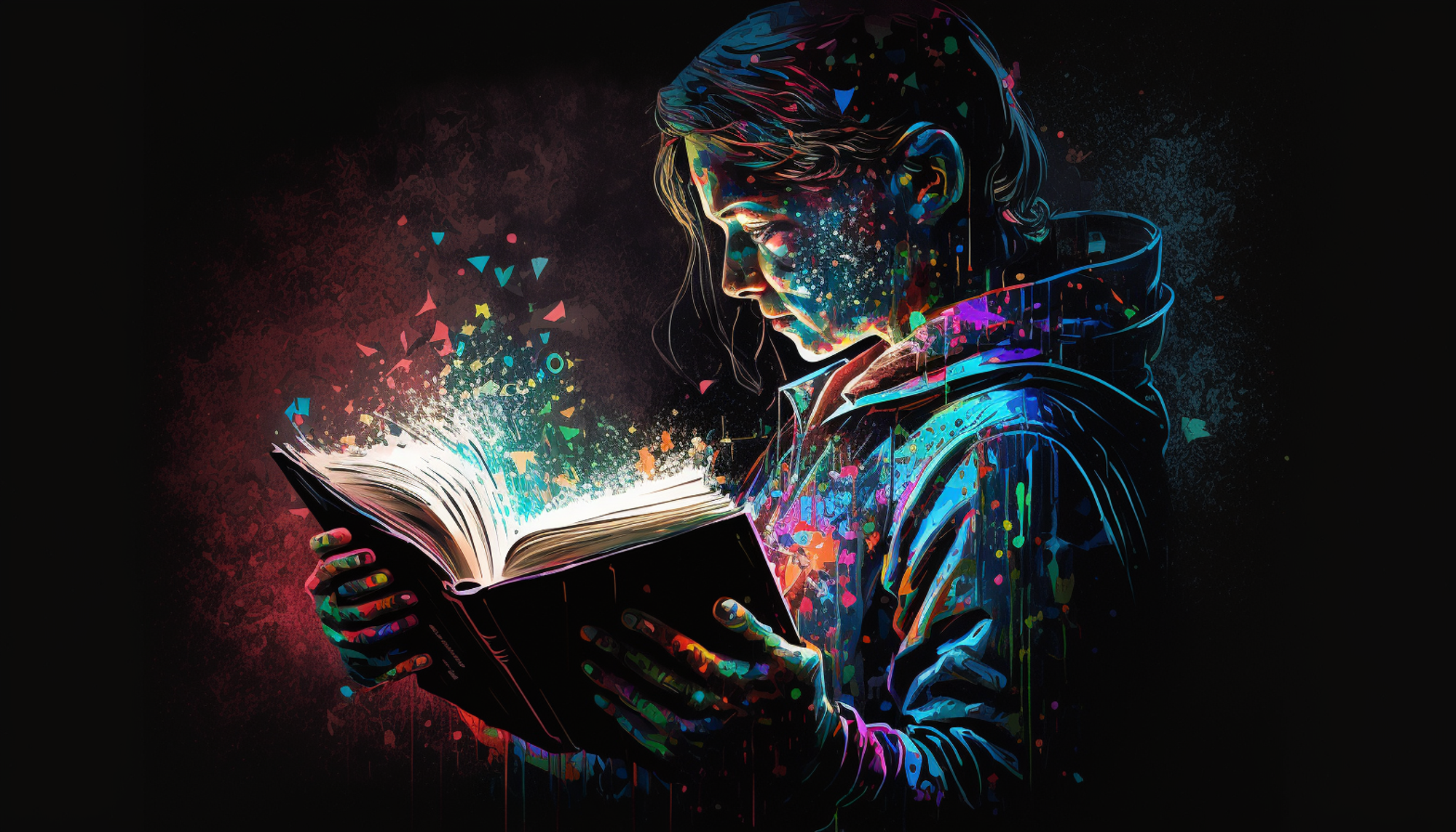 Girl Reading a Book